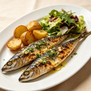 Herb Garlic Grilled Mackerel
