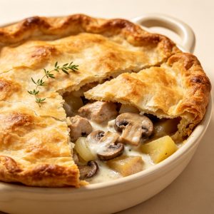 Classic Chicken & Mushroom Pie