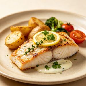 Lemon Herb Grilled Haddock