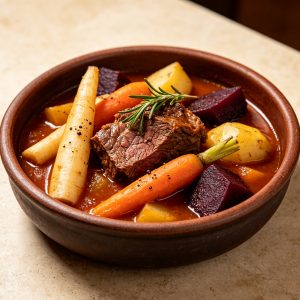 Beef & Root Vegetable Casserole