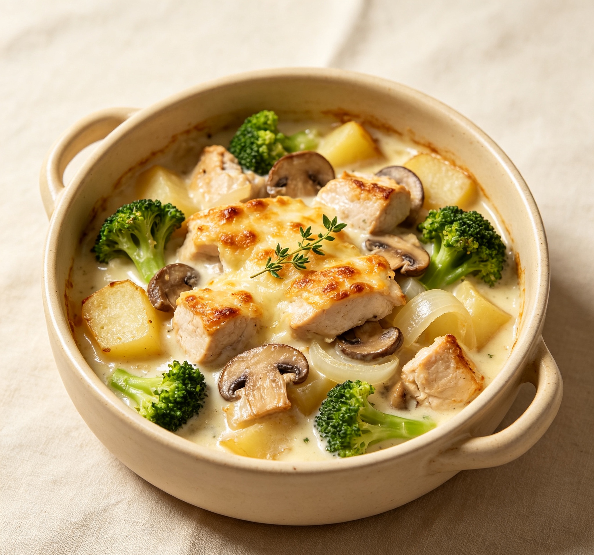 Chicken & Mushroom Casserole