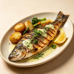 Herb Butter Grilled Trout
