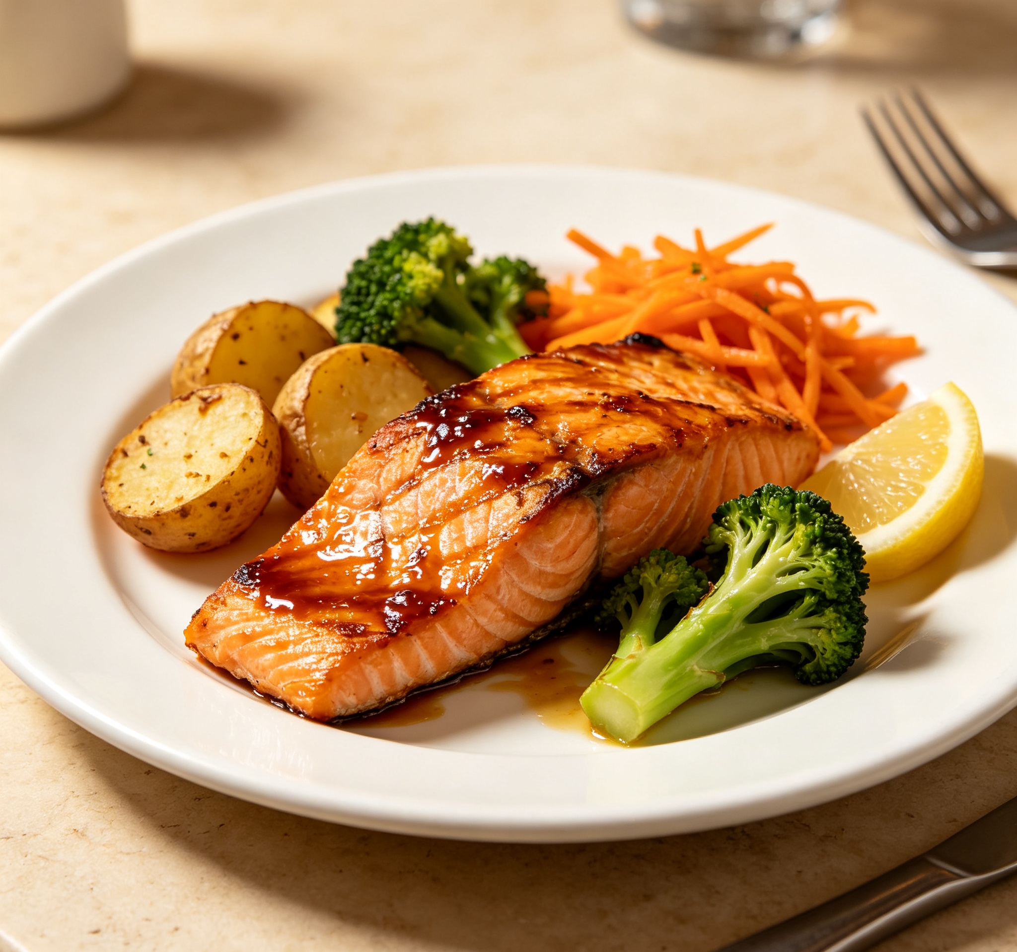 Grilled Miso Glazed Salmon