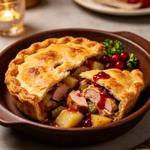 Turkey & Cranberry Pie