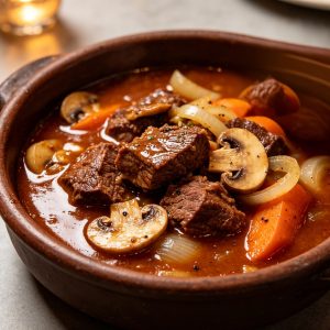 Beef & Mushroom Casserole
