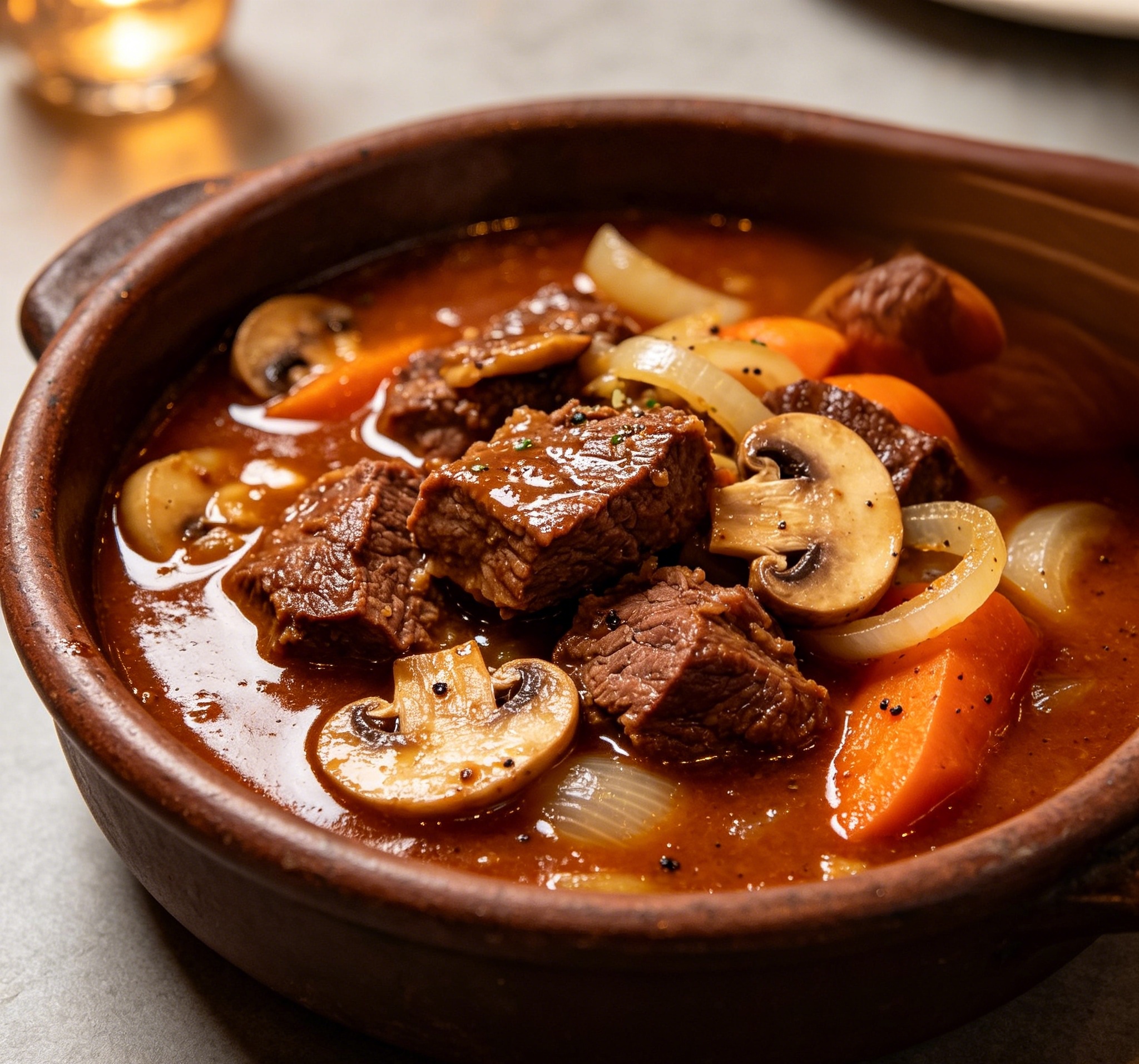 Beef & Mushroom Casserole